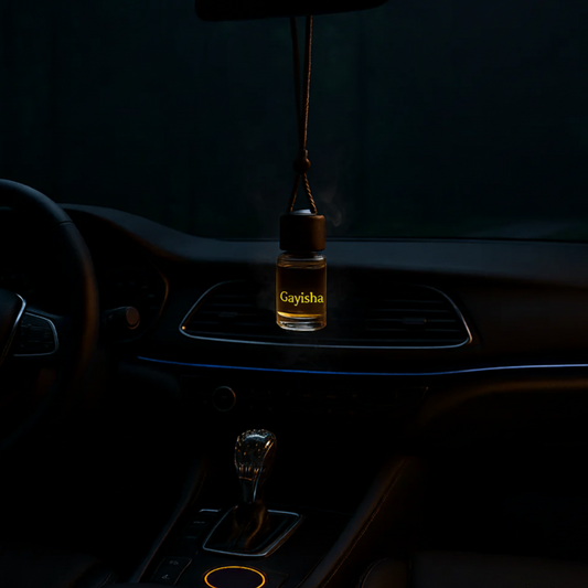 Luxury car diffuser with hookah scent – essential oil blend of vanilla, cedarwood & tobacco