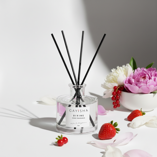 Divine Reed Diffuser – Romantic Peony & Berry Scent